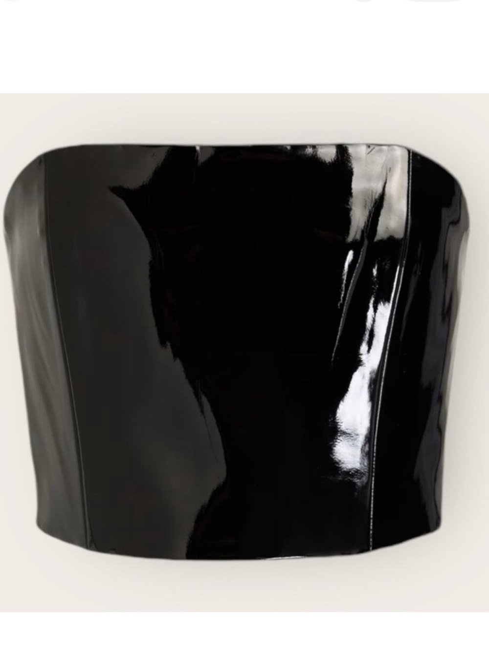 Alice + Olivia by Stacey Bendet | Ceresi Latex Bandeau Top Black Sz 4